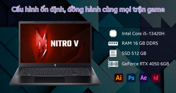 Laptop Gaming Acer Nitro V ANV15-51-57B2